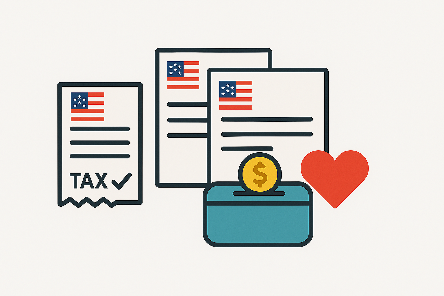 Professional IRS-compliant donation receipt sample showing proper formatting and required elements